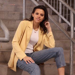 Yellow Oversized Blazer